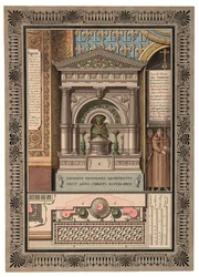 Uno dei tre progetti per la tomba di Louis-Charles d