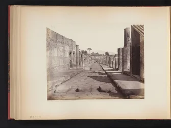 Veduta della Strada della Abbondanza a Pompei