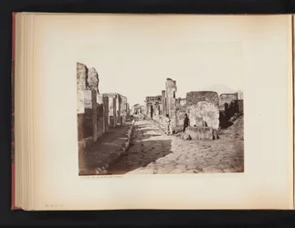 Veduta della Strada di Salustio a Pompei, Italia
