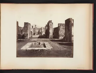 Veduta delle rovine della Casa di Pansa a Pompei, Italia
