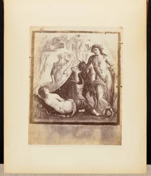 Bacco ed Ariadne fresco Pompei