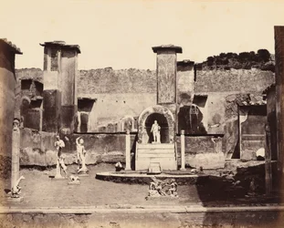 Casa di Marco Lucrezio, Pompei (House of Marco Lucrezio, Pompeii),c. 1870 (photo)