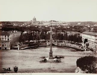 Veduta di Piazza del Popolo dal Pincio, Roma