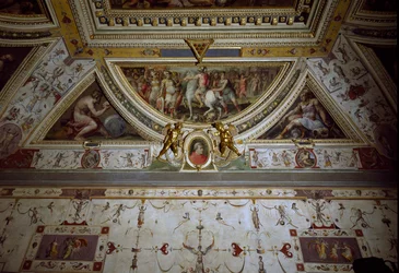 Dettaglio della stanza di Lorenzo il Magnifico che rappresenta la battaglia di Sarzana