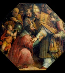 Incontro di Francesco I e Leone X a Bologna (Concordato di Bologna nel 1517)