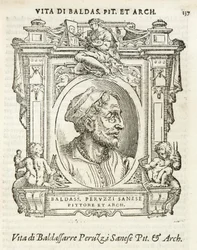 Milan, Biblioteca Braidense, Vite de piv excellent, Giorgio Vasari 1568, Baldassarre Peruzzi