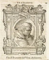 Milano, Biblioteca Braidense, Vite di piv eccellenti, Giorgio Vasari 1568, Bramante