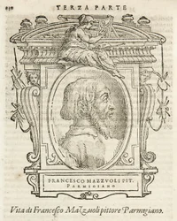Milan, Biblioteca Braidense, Vite de piv excellent, Giorgio Vasari 1568, Francesco Mazzuoli called Il Parmigianino