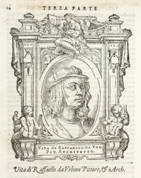 Milan, Biblioteca Braidense, Vite de piv excellent, Giorgio Vasari 1568, Raffello Sanzio da Urbino