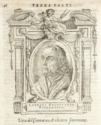 Milano, Biblioteca Braidense, Vite de piv excellent, Giorgio Vasari 1568, Simone detto il Cronista Architetto Fiorentino