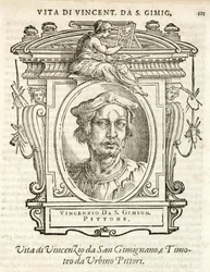 Milan, Biblioteca Braidense, Vite de piv excellent, Giorgio Vasari 1568, Vincenzo Tamagni from San Gininiano