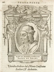 Milano, Biblioteca Braidense, Vite de piv excellent, Giorgio Vasari 1568, Andrea Contucci