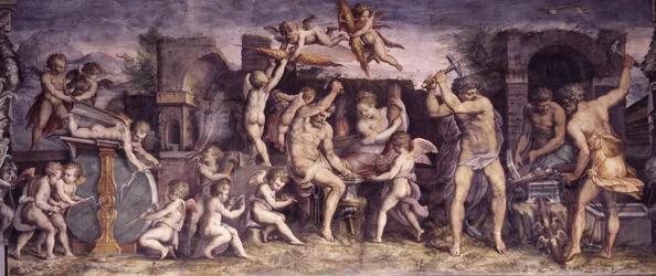 La fucina di Vulcano, 1556-1557