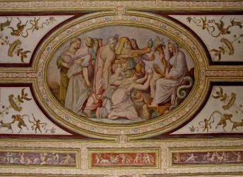 Il mito di Cerere (dettaglio del soffitto Altoviti, 1553)