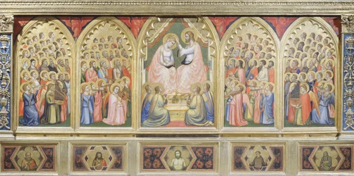 Italia, Firenze, Basilica di Santa Croce, Cappella Bandini Baroncelli, Incoronazione della Vergine