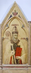 San Nicola di Bari, (dettaglio) dal Polittico della Badia, circa 1300, di Giotto (1267-1337)
