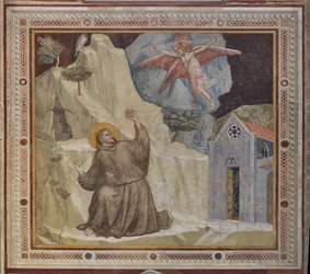 Transetto, parte esterna della Cappella Bardi: San Francesco e le Stimmate