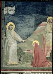 Noli me Tangere, (dettaglio) di Cristo e Maria Maddalena, c.1305