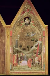 Il martirio di San Paolo, pannello destro del Trittico Stefaneschi, c.1320