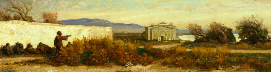Turchi vicino a un tempio, di Giovanni, detto Nino Costa