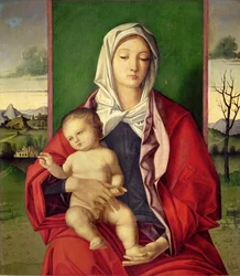 Madonna con Bambino (olio su tavola)
