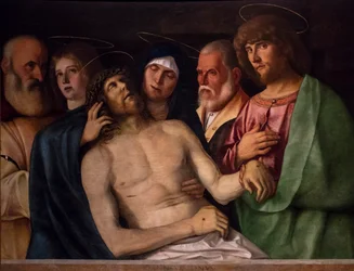 Compianto di Cristo, 1502 circa (tecnica mista su legno di pioppo)