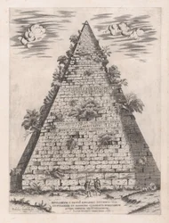 Speculum Romanae Magnificentiae: Piramide di Caio Cestio, 1582