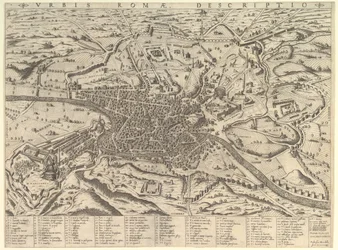 Speculum Romanae Magnificentiae: Vista della Roma moderna da ovest