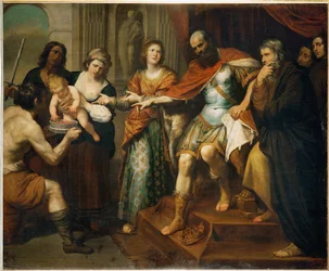 Mosè e la corona del faraone (dipinto su tela)