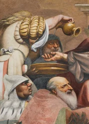 Navata centrale, Terza campata sud, Salita al Calvario, Il Pordenone