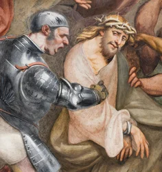 Navata centrale, Terza campata sud, Salita al Calvario, Il Pordenone