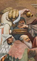 Navata centrale, Terza campata sud, Salita al Calvario, Il Pordenone