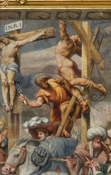 Controfacciata, Il Pordenone, Crocifissione 1520-21, (dettaglio)