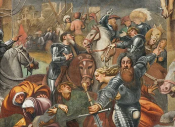 Controfacciata, Il Pordenone, Crocifissione 1520-21, (dettaglio)