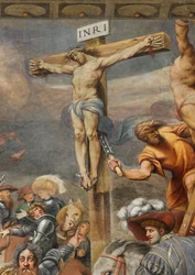 Controfacciata, IL Pordenone, Crocifissione 1520-21, (dettaglio)