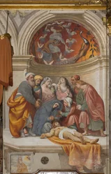Controfacciata, IL Pordenone, Deposizione 1522