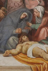 Controfacciata, Il Pordenone, Deposizione 1522, (dettaglio)