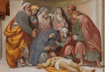 Controfacciata, IL Pordenone, Deposizione 1522, (dettaglio)