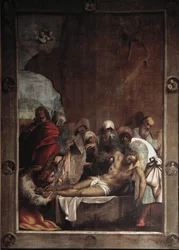 La deposizione di Cristo, dipinto di Giovanni Antonio de Sacchis detto il Pordenone, 1529-1530