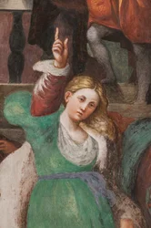 Disputa di Santa Caterina con i filosofi, 1530-32 (dettaglio)