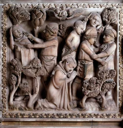 Rappresentazione del martirio di Pietro da Verona