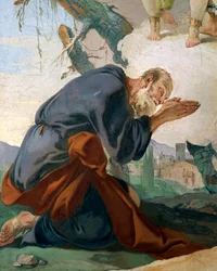 Abramo e gli angeli (dettaglio)