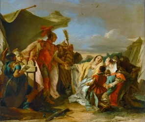Coriolano davanti alle mura di Roma (dipinto su tela)