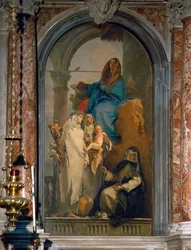 Santa Maria con il Bambino e tre santi domenicani (affresco)