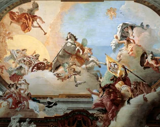 Allegoria creata per il matrimonio di Lodovico Rezzonico e la nobile veneziana Faustina Savorgnan nel 1758