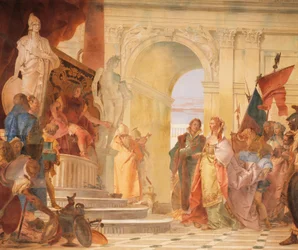 Magnanimità di Scipione, dettaglio da Glorie di Scipione Africano e Alessandro Magno