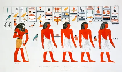 Murale dalle Tombe dei Re a Tebe, 1820
