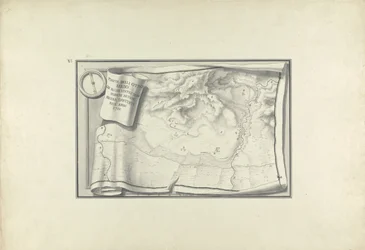 Piano delle rovine di Sardi con vestigia di edifici antichi ancora esistenti nel 1750, c.1750