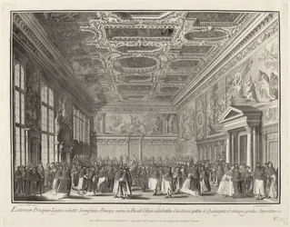 Ricevimento degli Ambasciatori Stranieri dal Doge nella Sala del Collegio