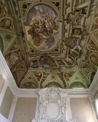 La caduta di Fetonte (1625) - Affresco en trompe l